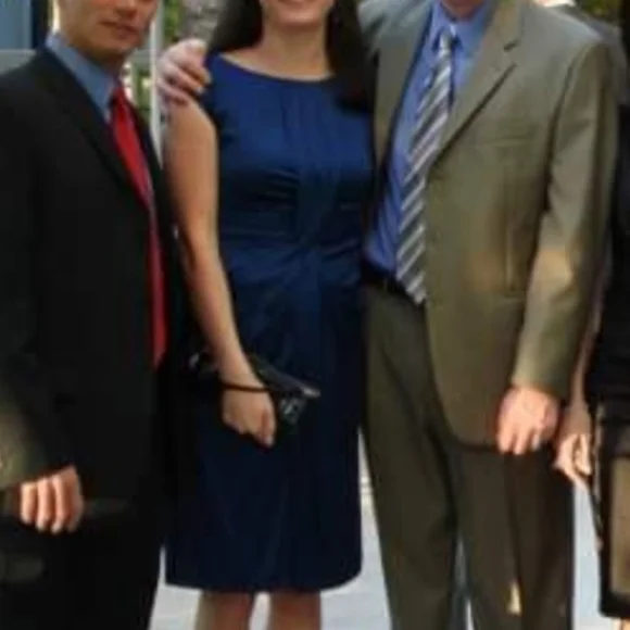 Suzi Chin For Maggy Boutique Silk Lined Dress, size 6 - Picture 7 of 7